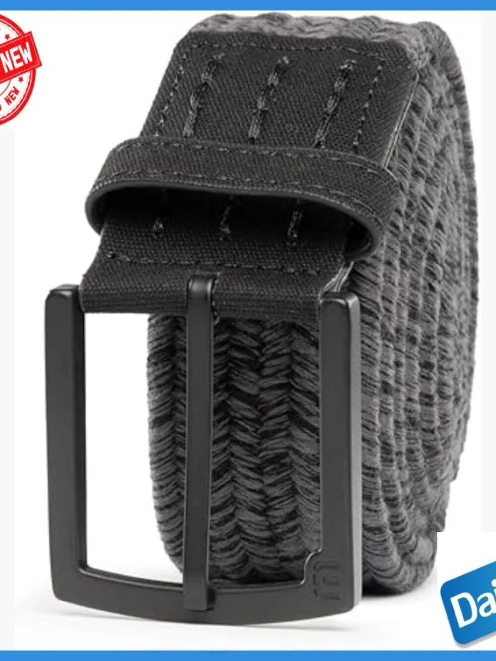 Stretch Woven Golf Belt, Size SM, Regular Fit, High Stretch, Buckle Closure